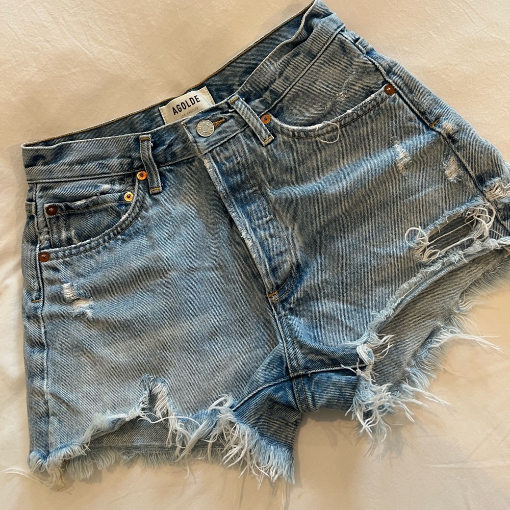 Agolde Parker Vintage Cut Off Denim Shorts